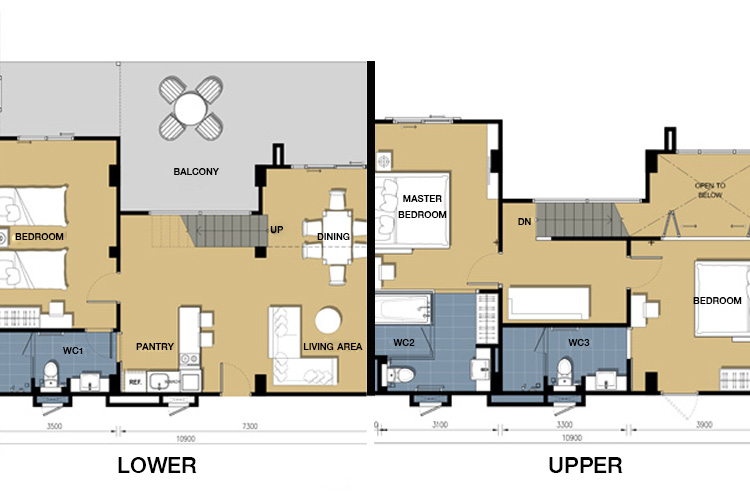 3 Bedroom ในโครงการ เดอะ เครสท์ ซานโตรา หัวหิน, ภาพที่ 4