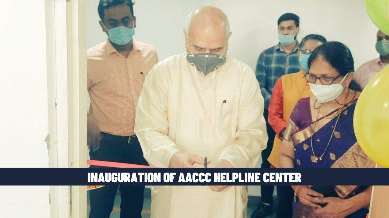 Devendra Triguna inaugurates Helpline center AIIA  