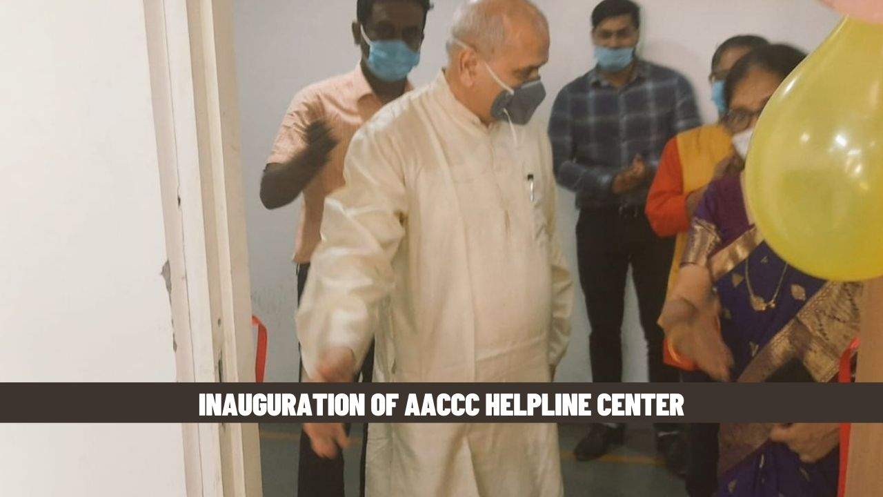 Devendra Triguna inaugurates Helpline center AIIA  
