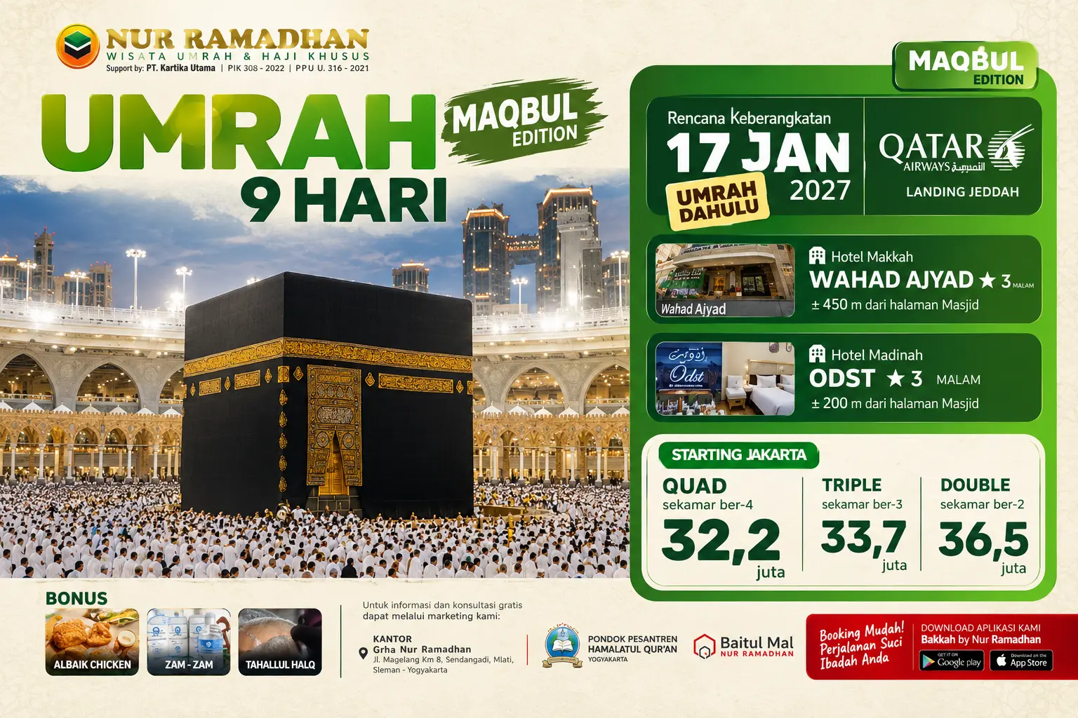 Umrah Awal Tahun Januari 2027