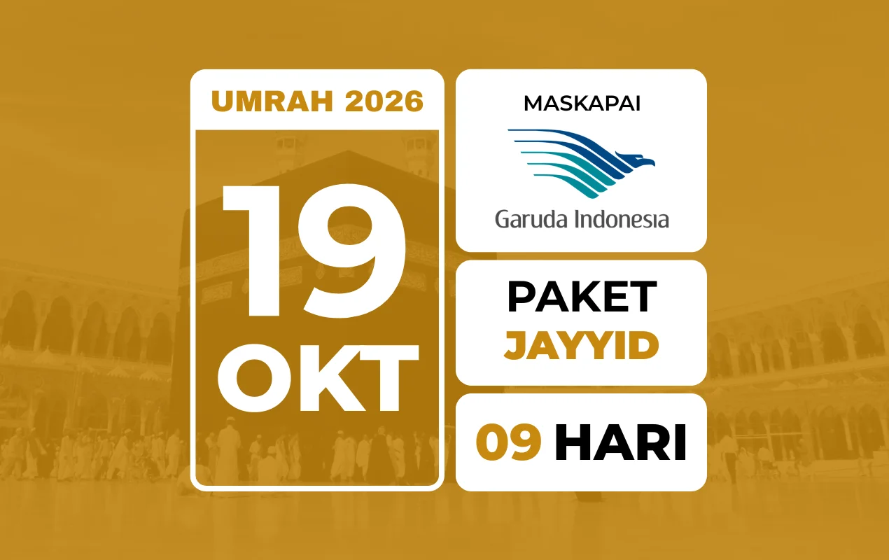 Umrah JAYYID 19 Oktober 2026 . Free Kereta Cepat Haramain Express