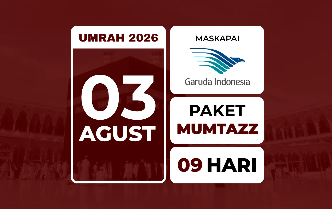 Umrah MUMTAZZ 03 Agustus 2026 . Free Kereta Cepat Haramain Express