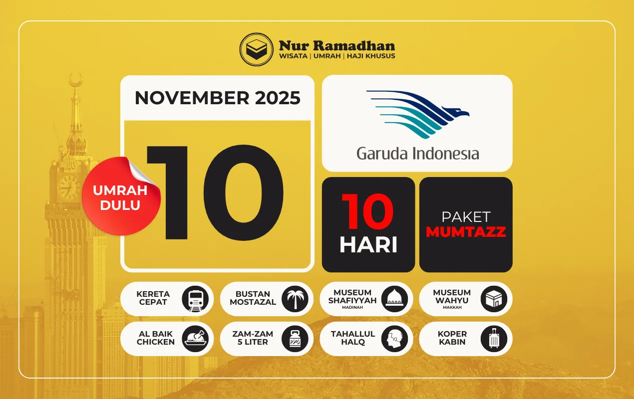 Umrah MUMTAZZ 10 November 2025 . Free Kereta Cepat Haramain Express