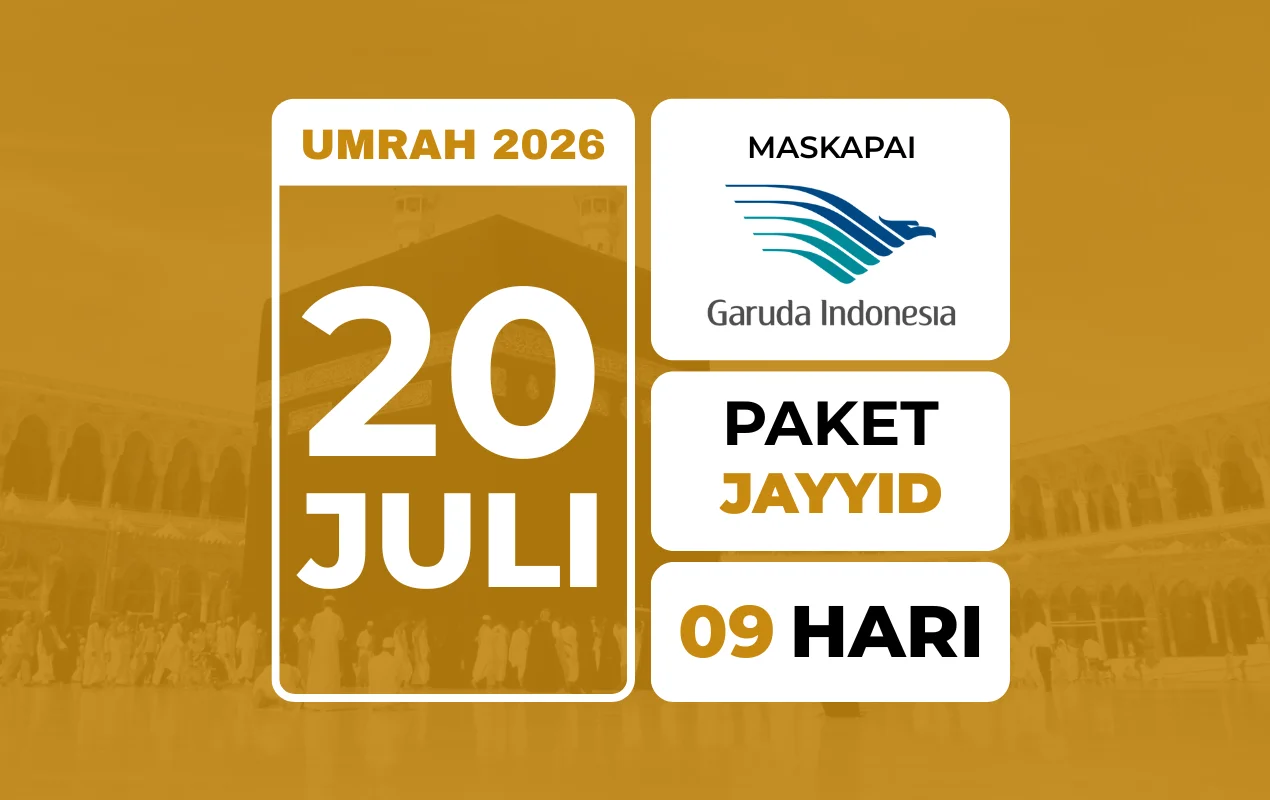 Umrah JAYYID 20 Juli 2026 . Free Kereta Cepat Haramain Express