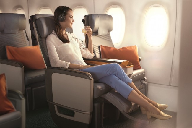 Premium Economy class. Photo courtesy of SIA. 