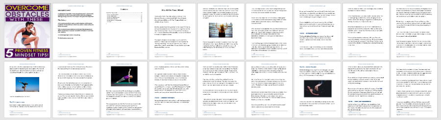 Fitness Mindset Tips PLR Report – Reseller PLR