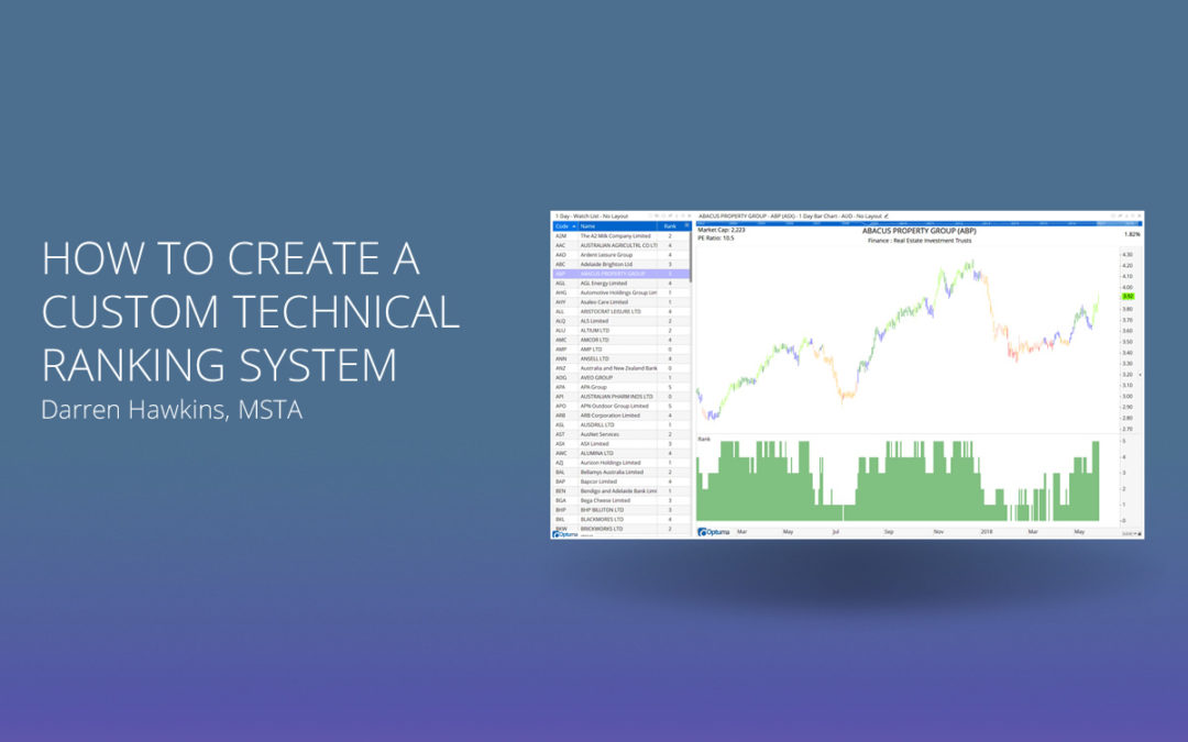 How to create a custom technical ranking system