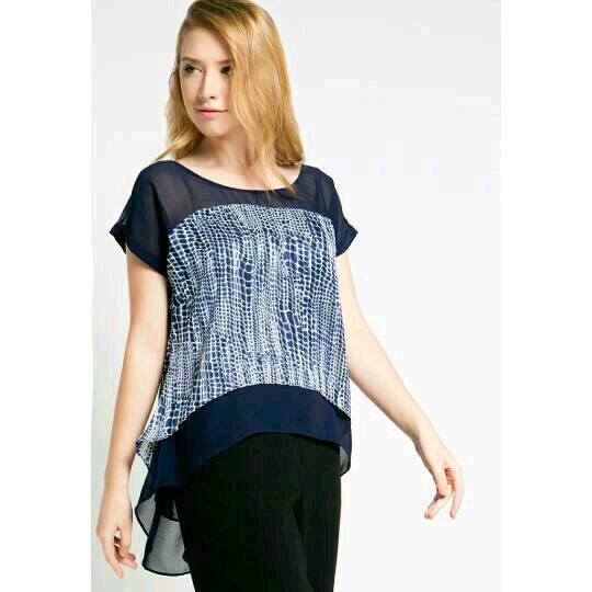 Blue Shakira Top Size Xl Lt041 Lovina Outletz