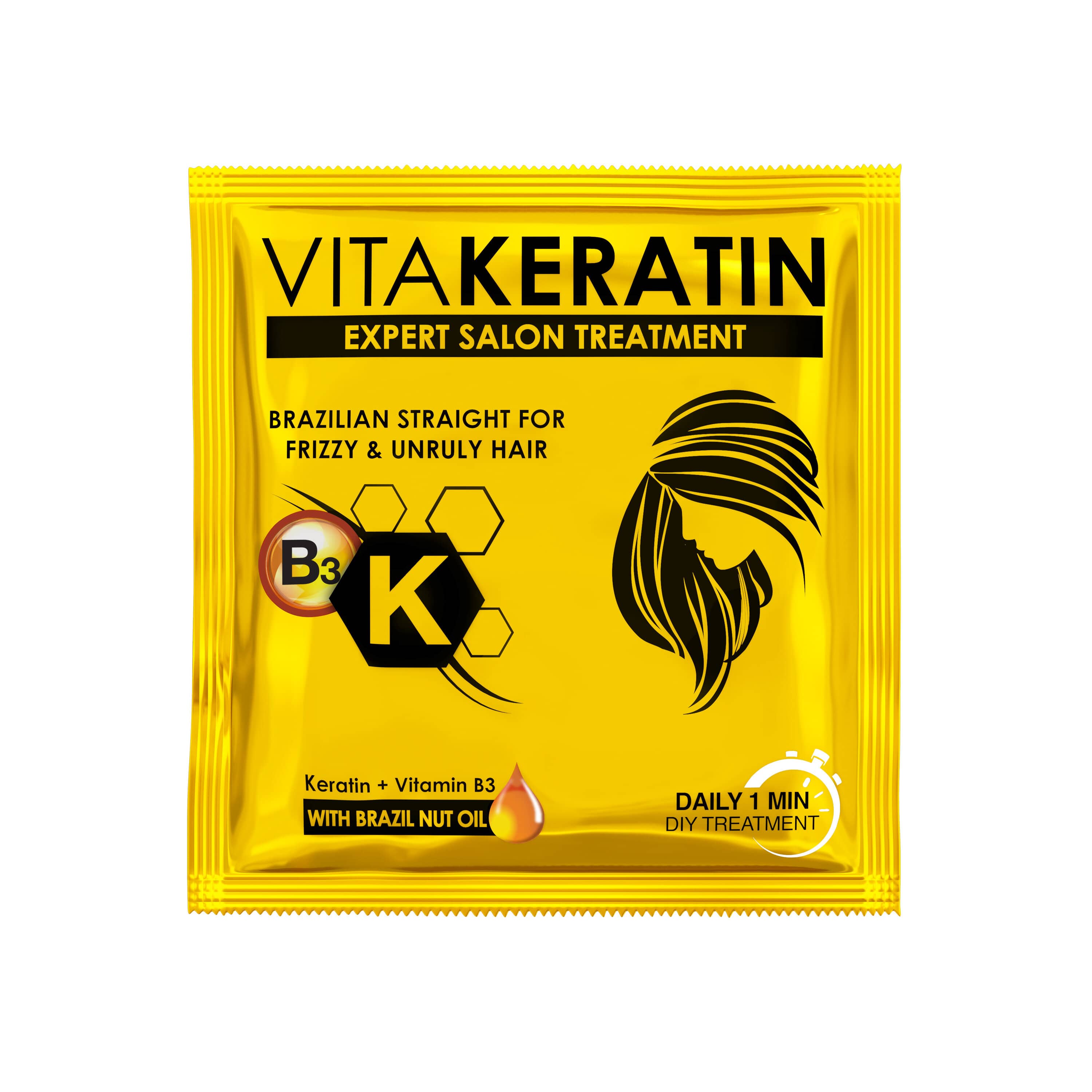 VitaKeratin Hair Conditioner Brazilian Straight 20ML Pabilis.ph