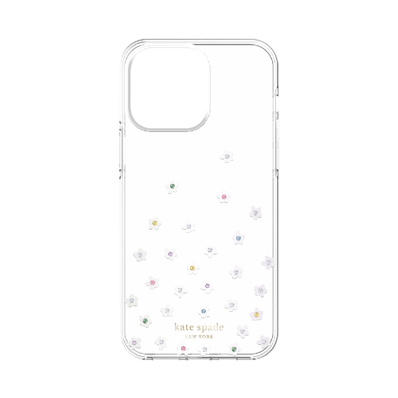 Kate Spade Protective Hardshell Case for iPhone 14 Series Pearl Wild