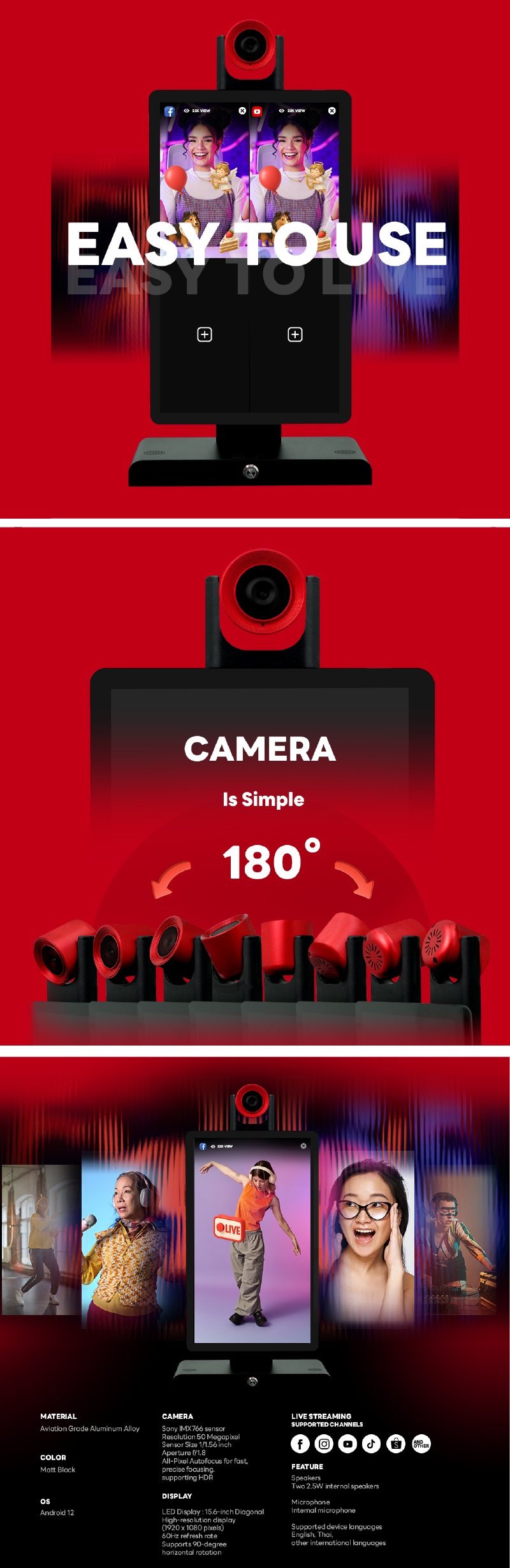 Reezlive Live Streaming Machine (Gen 2+) อุปกรณ์ไลฟ์สด มืออาชีพ | Jaymart