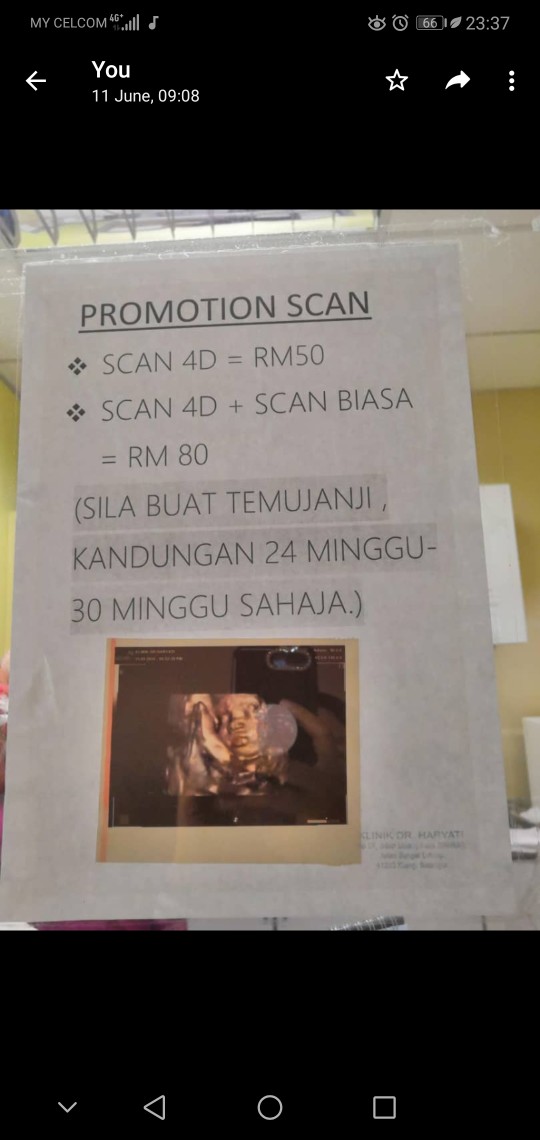 Detail Scan Hai Mommies Boleh Suggest Tak Klinik Utk Buat D