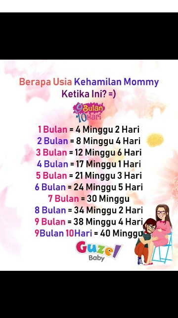 Berapa Bulan Bun Kalau 32 Week Itu Jatohnya Berapa Bulan Si