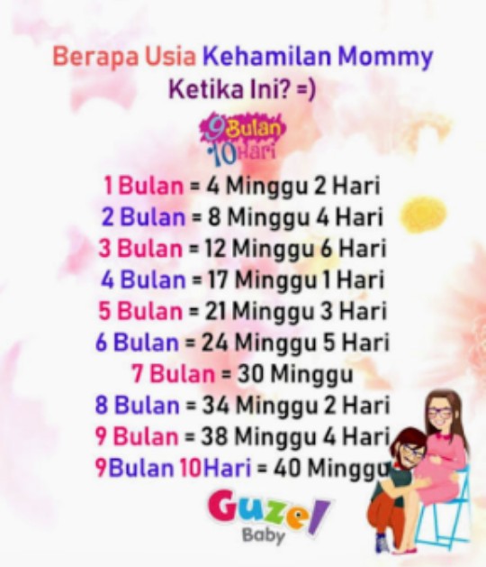 Berapa Bulan Bun Kalo 27 Minggu 6 Day Itu Brapa Bulan Artiny
