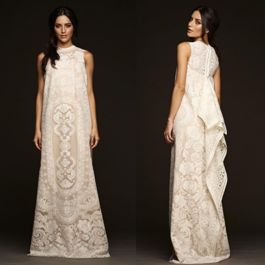 vaniaromoff - simple wedding dress - lace santacruzan