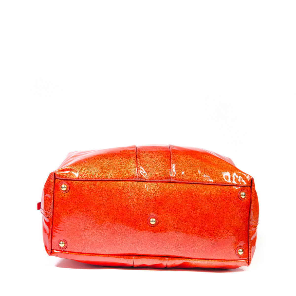 Orange Patent Leather Easy Y Bag
