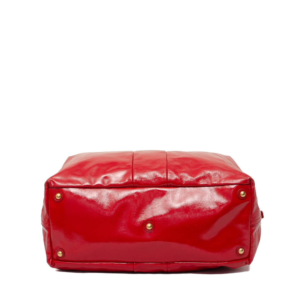 Easy Y Zip Patent Leather Red Tote Bag