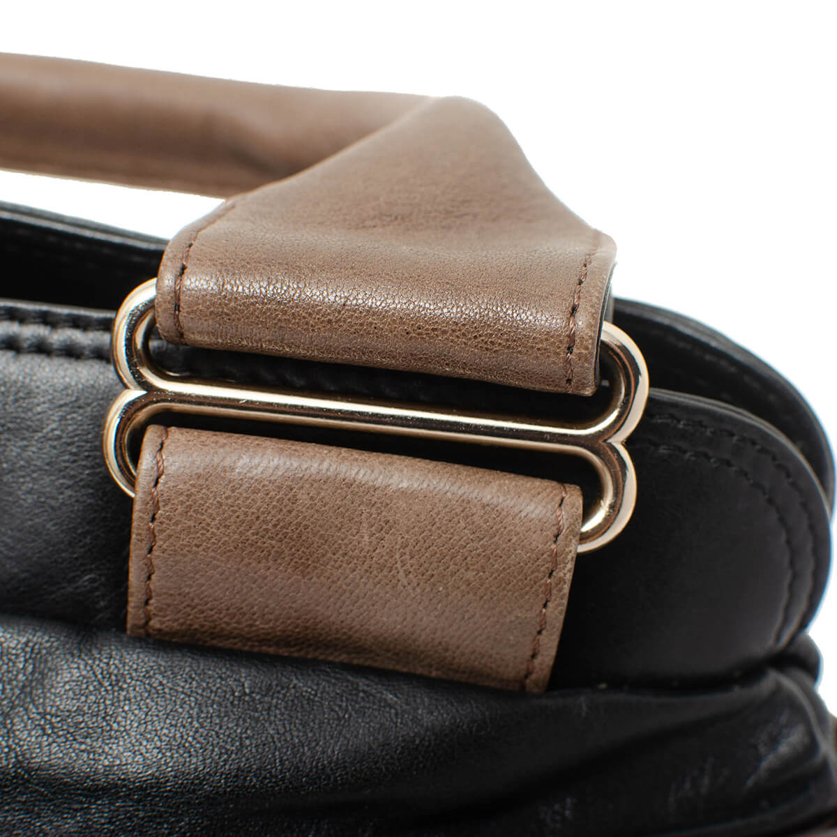 Daytripper Black and Brown Leather Shoulder Bag