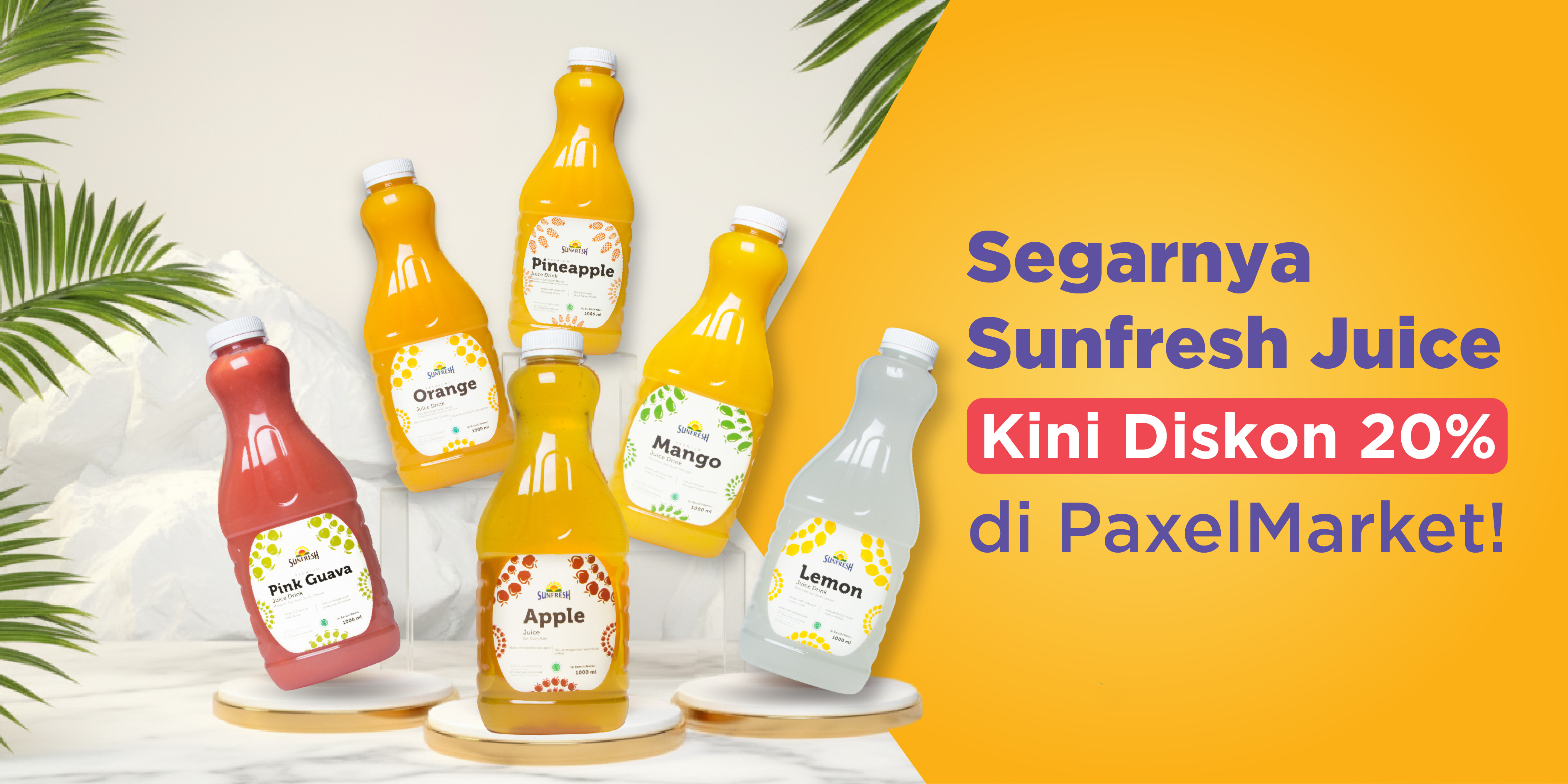 Segarnya Sunfresh Juice, Diskon 20% di PaxelMarket!