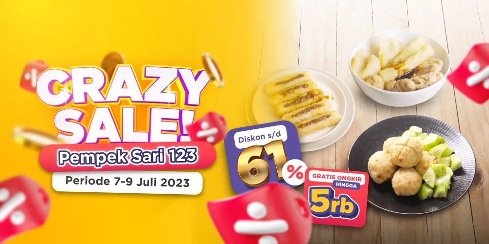 Nikmati CRAZY SALE Pempek Sari 123 dengan Diskon hingga 61% di PaxelMarket!