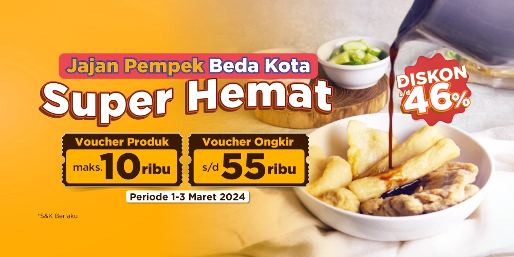 Jajan Pempek Super Hemat di PaxelMarket, Diskon hingga Rp10 Ribu dan Diskon Ongkir!