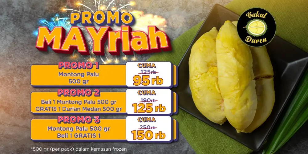 Promo Durian MAYriah, Mulai dari Promo Diskon hingga BELI 1 GRATIS 1 di PaxelMarket!