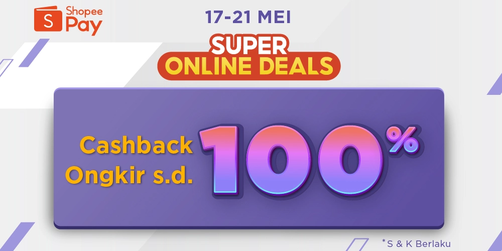 Cuma 5 Hari Dapetin Cashback Hingga 100 Dengan Pembayaran Shopeepay