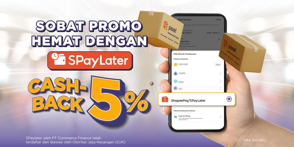 Dapetin Cashback 5% dengan Bayar Ongkir Pakai SpayLater