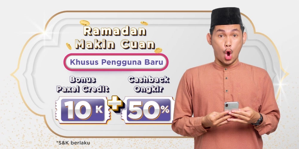 Bonus Paxel Credit hingga Cashback Ongkir 50% buat Pengguna Baru