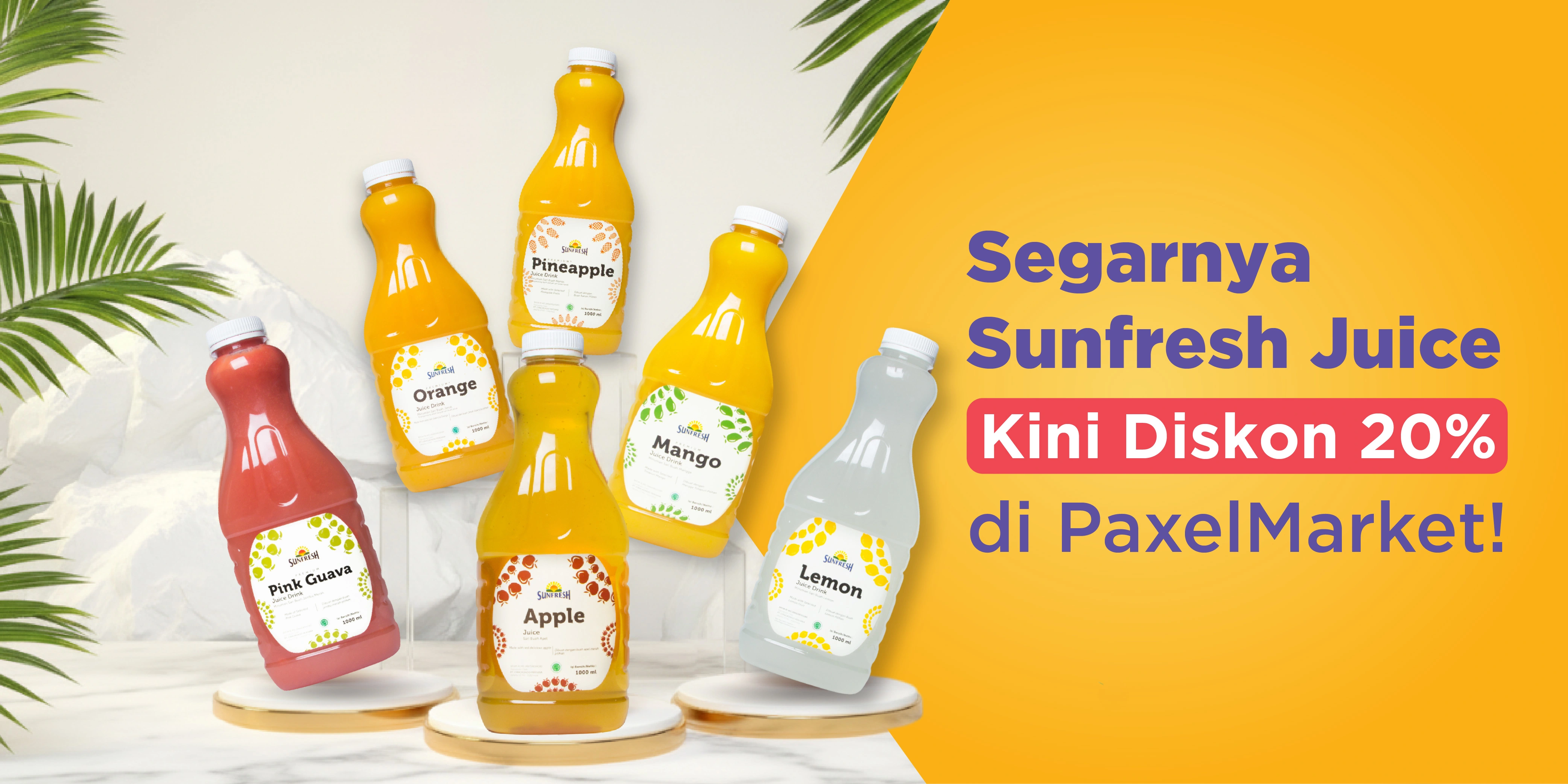 Segarnya Sunfresh Juice, Diskon 20% di PaxelMarket!