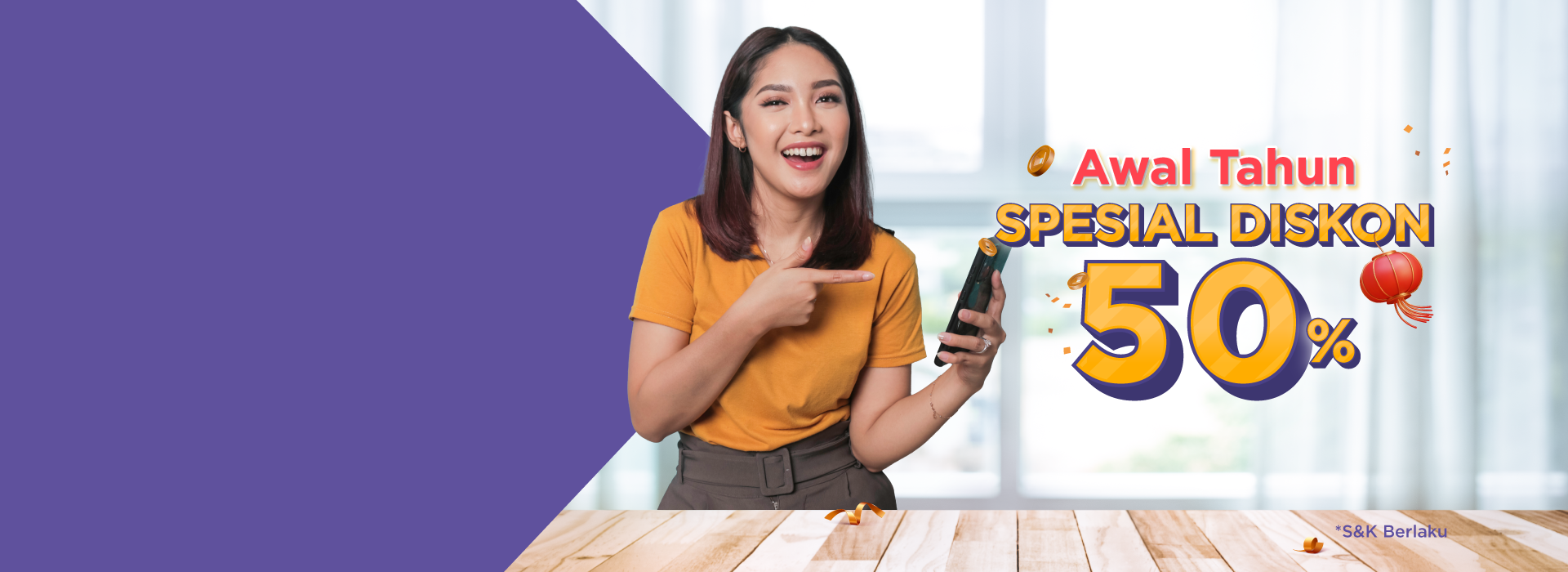 Ada Diskon 50%