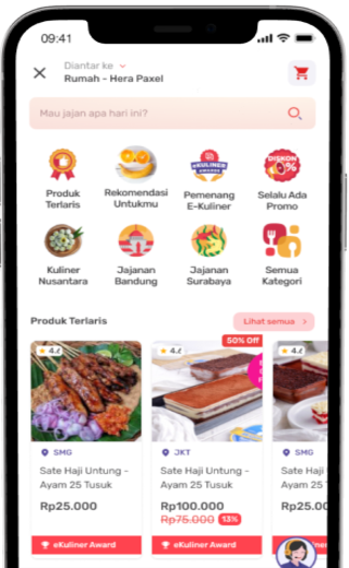 PaxelMarket merupakan marketplace makanan dari Paxel yang memberikan ruang bagi UMKM untuk berjualan dan memperluas jangkauan pasar mereka secara online.