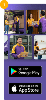 Unduh aplikasi Paxel di Google Play atau App Store