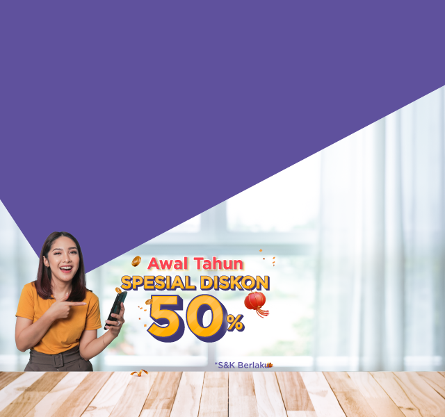 Ada Diskon 50%