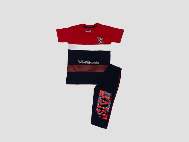 Boys full clothing set for kids in comfortable cotton fabric