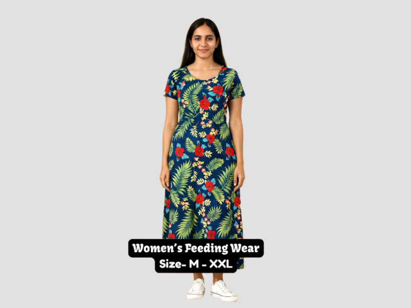 Women feeding wear maxi top for maternity use