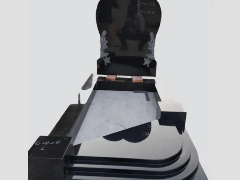 Heart Shaped Granite Monument – Premium Carved Granite Memorial