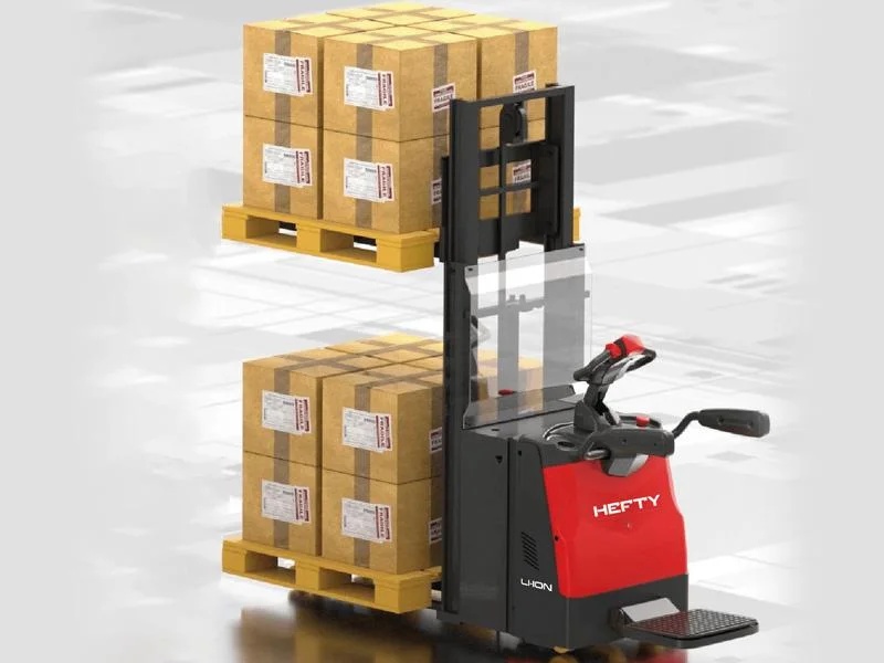 Double-deck electric pallet Stacker 2.0T