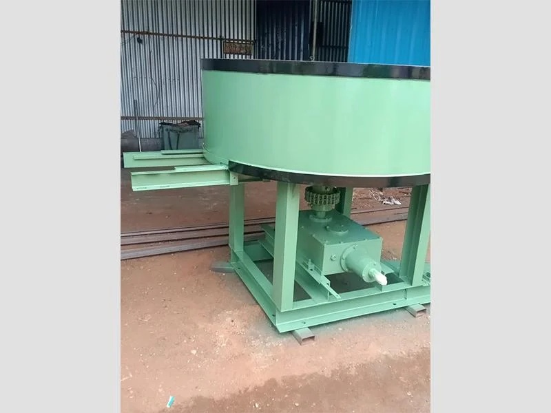 Green Mild Steel Pan Mixer Machine