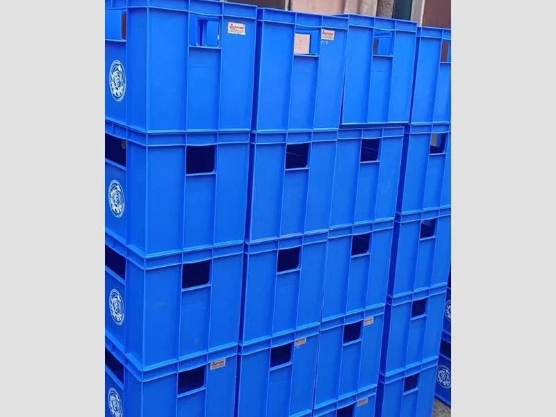 750 Ml Plastic Bottle Crate — Beverage Transport & Storage | Royal Crate Hub, Chennai