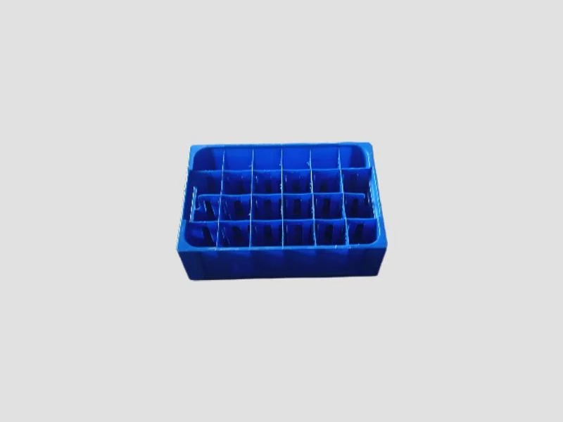 Half Size Bottle Crate 24 Partition — Compact Plastic Storage Box | Royal Crate Hub, Chennai
