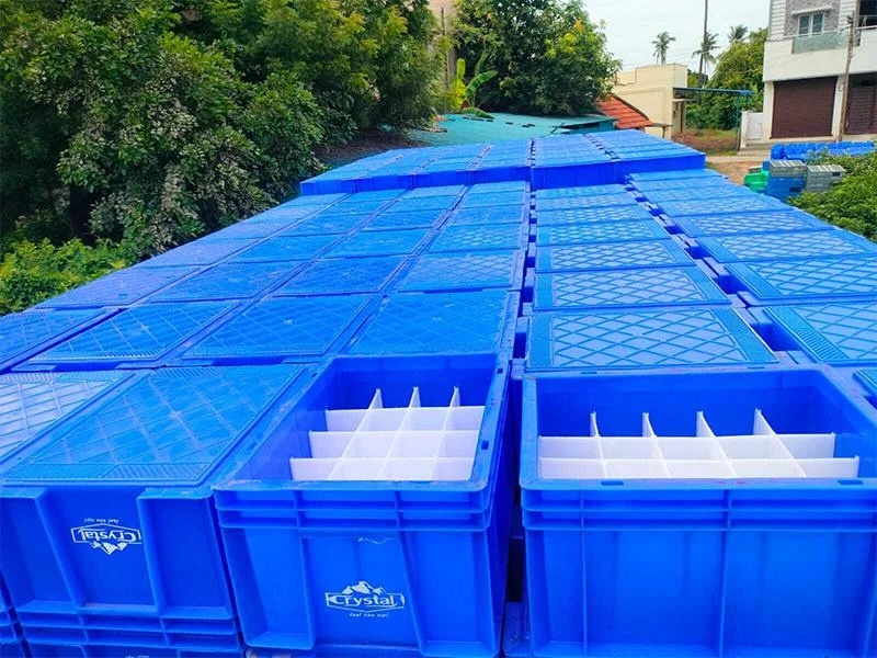 Plastic Crate Partition — Divider Panels For Storage Organization | Royal Crate Hub, Chennai