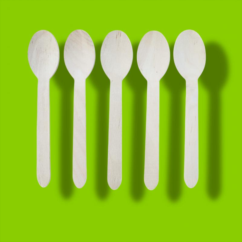 Birchwood Wooden Spoon 160 Mm Eco Friendly Disposable Cutlery