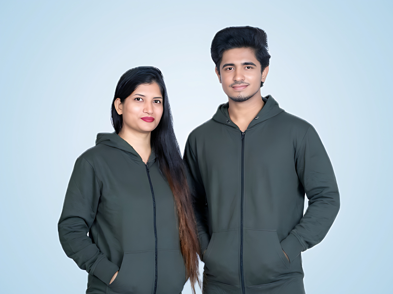 Unisex Cotton Zipper Hoodies 325 GSM For Winter And Casual Use
