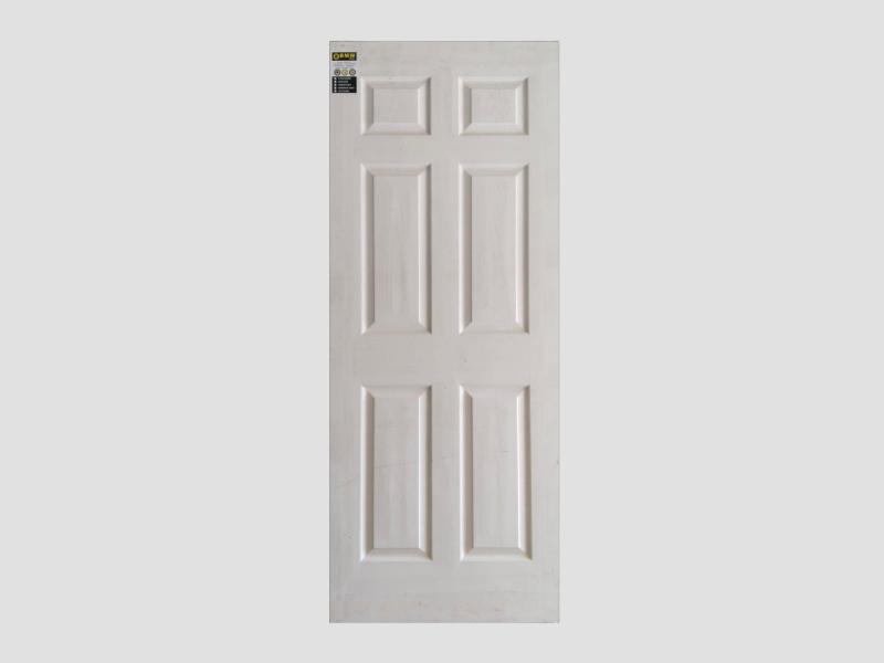 Interior 6 Panel White Skin Door Elegant Finish For Modern Living Spaces