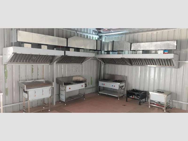 Kitchen Exhaust System with Equipment for Commercial Ventilation