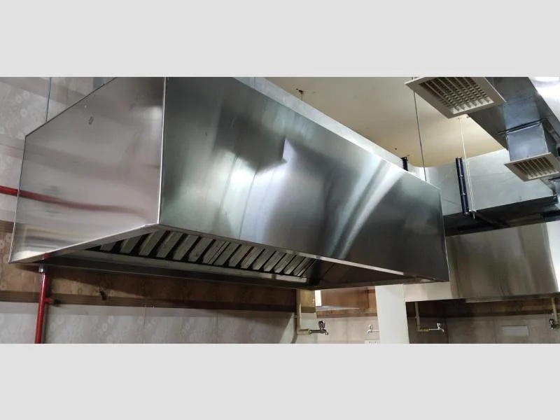 Stainless Steel Box Type Kitchen Exhaust Hood with Filter