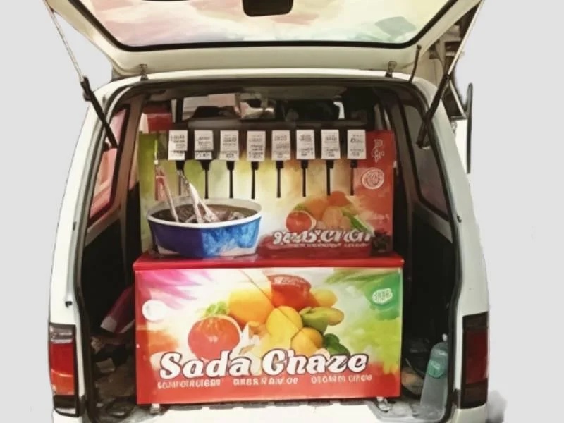 Vehicle Based Soda Dispensing Machine