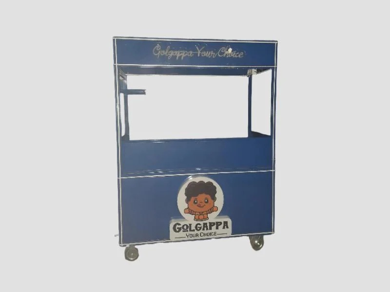 Food Wheels Stainless Commercial Serving Cart For Mobile Catering