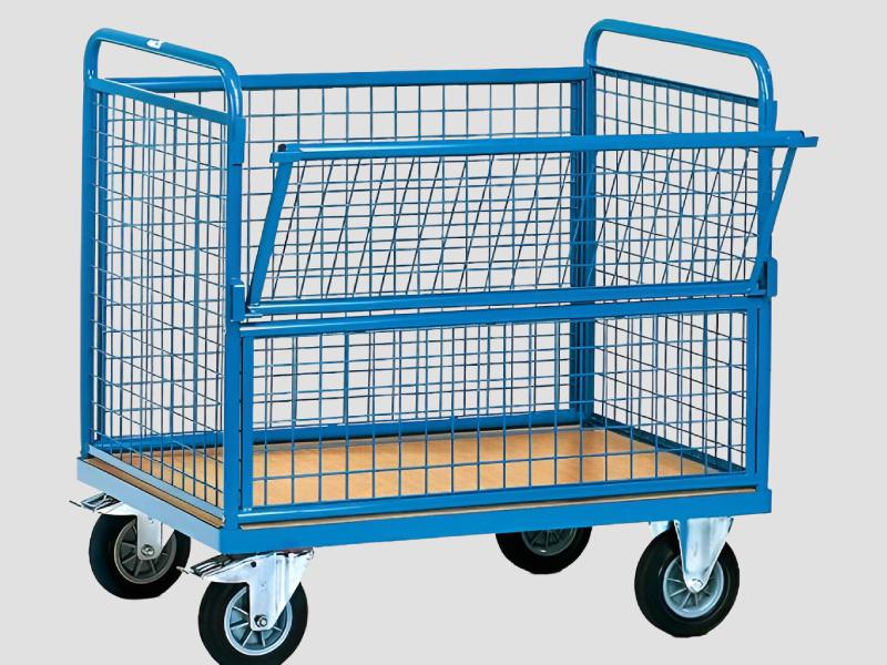 Weldmesh Secured Pin Handling Transport Trolley